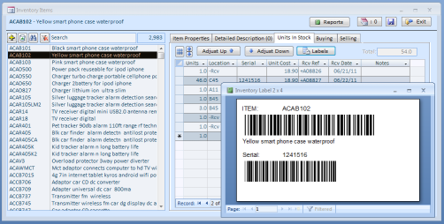 Phần mềm quản lý hàng hóa ABC Inventory