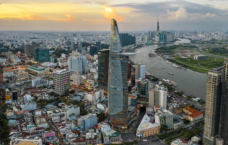 Một góc trung tâm Thành phố Hồ Chí Minh