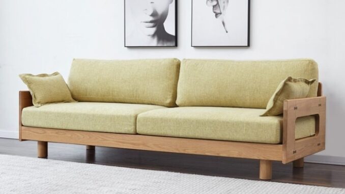 Sofa văng bọc vải thô mẫu SVVP09