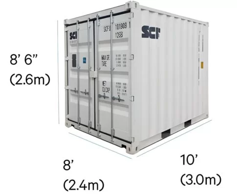 Kích thước container lạnh 10 feet