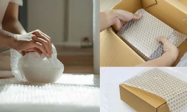 Chi tiết cách sử dụng túi xốp khí chống sốc để bọc gói sản phẩm dễ vỡ
