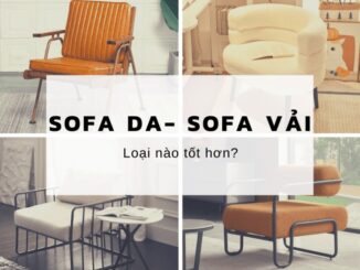 So sánh sofa thư giãn da và vải