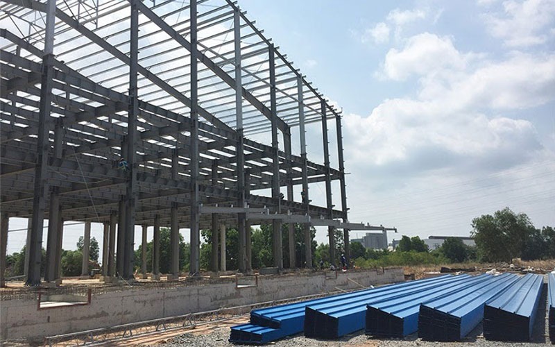 Kết cấu khung nhà công nghiệp và nhà cao tầng thép tấm A572